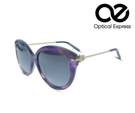 Tiffany & Co. TF4187 C7 Purple Marble with Gold Temples Sunglass