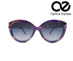 Tiffany & Co. TF4187 C7 Purple Marble with Gold Temples Sunglass - Image 2