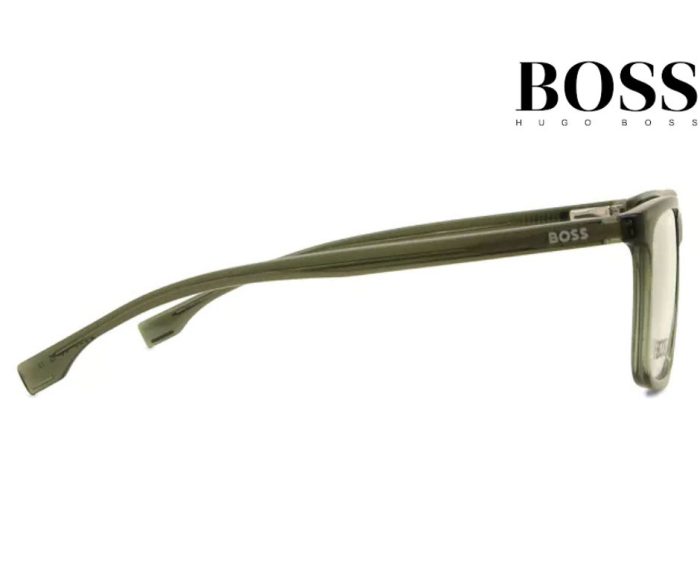 BOSS 1571 1ED Eyeglasses – Olive Green Acetate Frame - Image 3