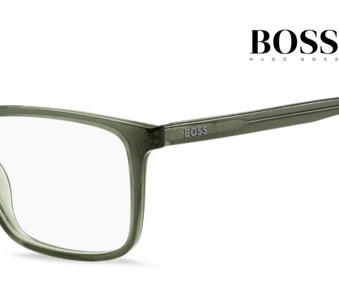 BOSS 1571 1ED Eyeglasses – Olive Green Acetate Frame - Image 4
