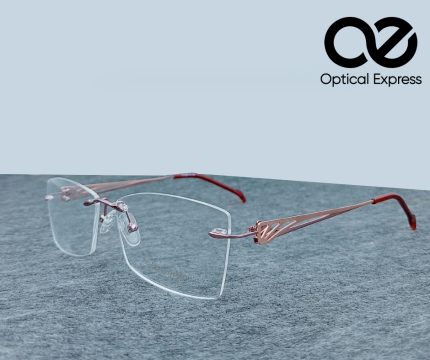 Danmac Rimless Eyeglasses – Model: 171048 (Rose Gold)