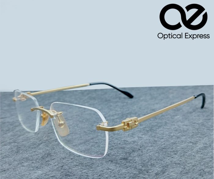 Cartier Rimless Titanium Eyeglasses – Model: 2608145 - Image 1
