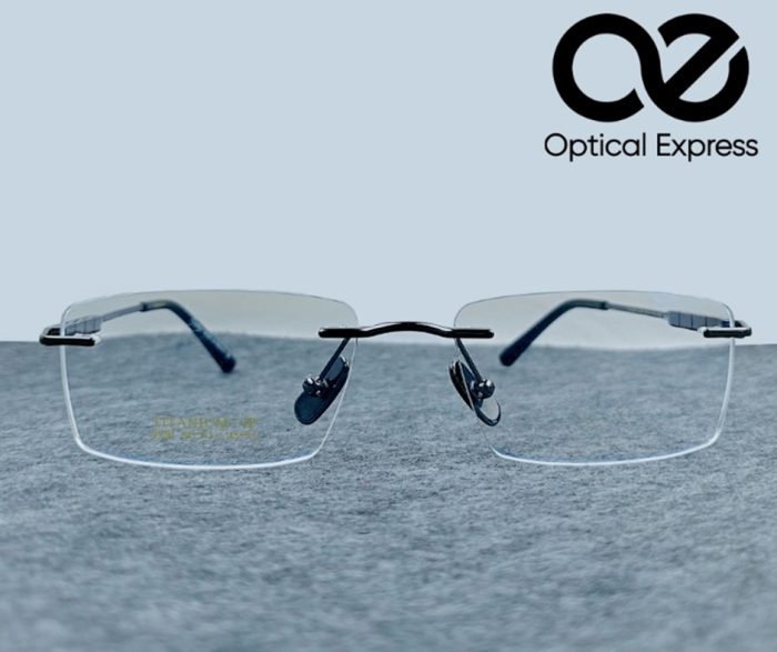 Cartier Titanium Rimless Eyeglasses – Model: 91091 (Gun Metal) - Image 2