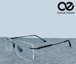 Cartier Titanium Rimless Eyeglasses – Model: 91091 (Gun Metal)