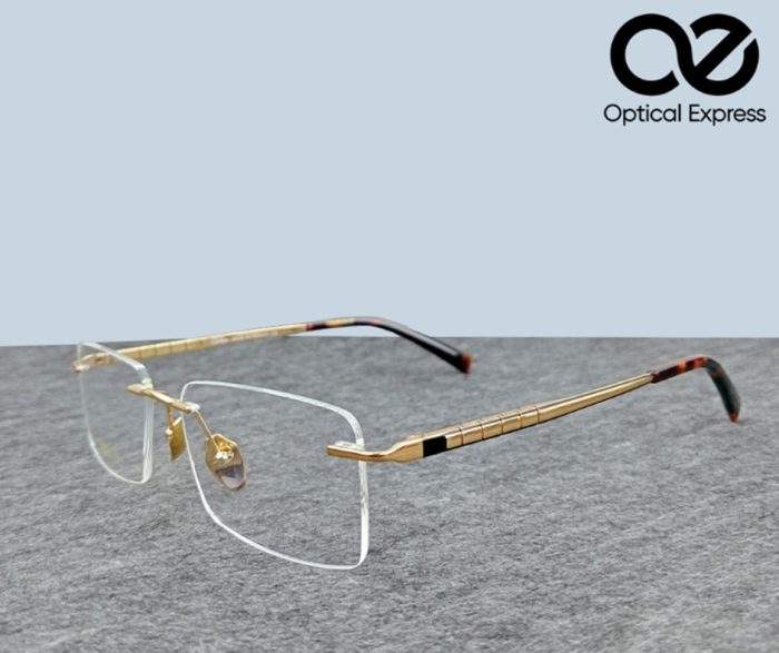 Cartier Titanium Rimless Eyeglasses – Model: 91102 - Image 1