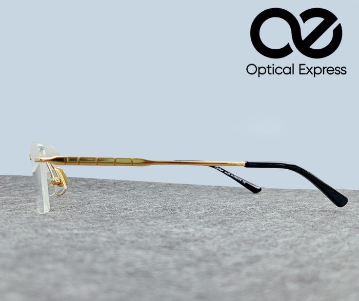 Cartier Titanium Rimless Eyeglasses – Model: 91091 (Gold) - Image 3