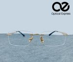 Cartier Titanium Rimless Eyeglasses – Model: 91091 (Gold) - Image 2