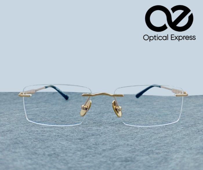 Cartier Titanium Rimless Eyeglasses – Model: 91091 (Gold) - Image 2
