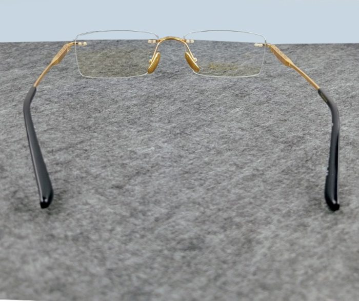 Cartier Titanium Rimless Eyeglasses – Model: 91091 (Gold) - Image 4