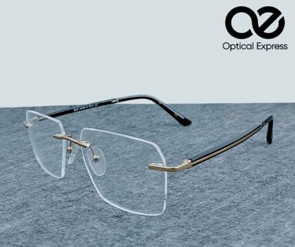 Ray-Ban Inspired Rimless Eyeglasses – Model: 120189J