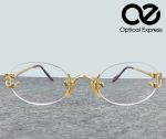 Luxury Gold Rimless Eyeglasses – Model: 2452234 - Image 2