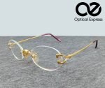 Luxury Gold Rimless Eyeglasses – Model: 2452234