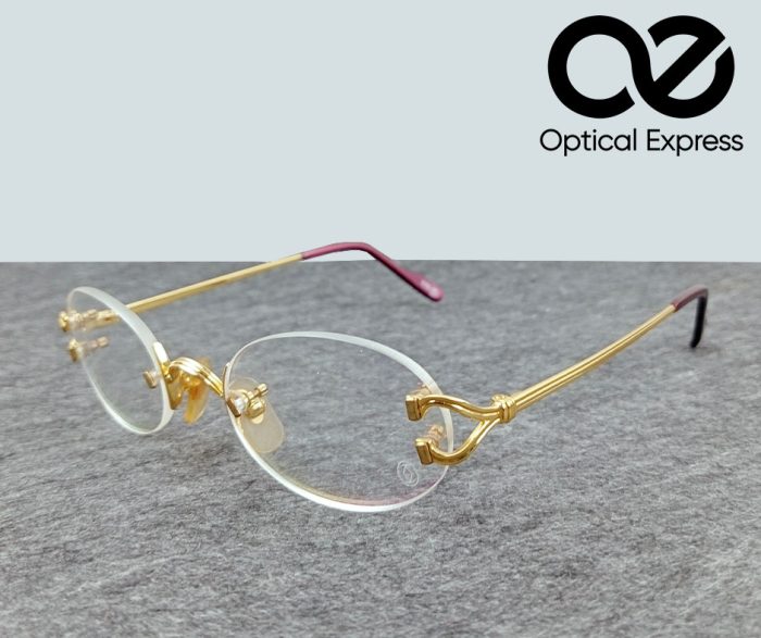 Luxury Gold Rimless Eyeglasses – Model: 2452234 - Image 1