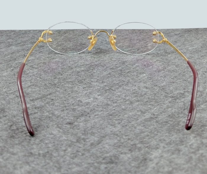 Luxury Gold Rimless Eyeglasses – Model: 2452234 - Image 4
