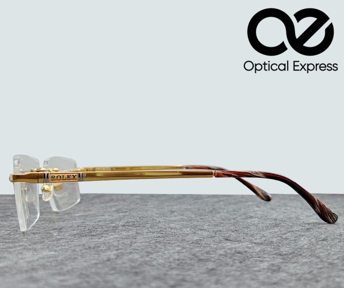 Rolex Titanium Rimless Eyeglasses – Model: K22624 - Image 4