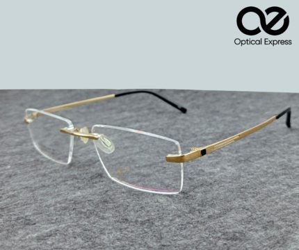 Snow Bird Titanium Rimless Eyeglasses – Model: 2220