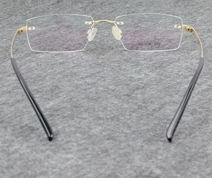 Snow Bird Titanium Rimless Eyeglasses – Model: 2220 - Image 3