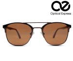 Premium Polarized Brown Metal Sunglass – SKU: 2601