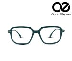 Glossy Black Geometric Eyeglasses – Model: 120217J COL.09