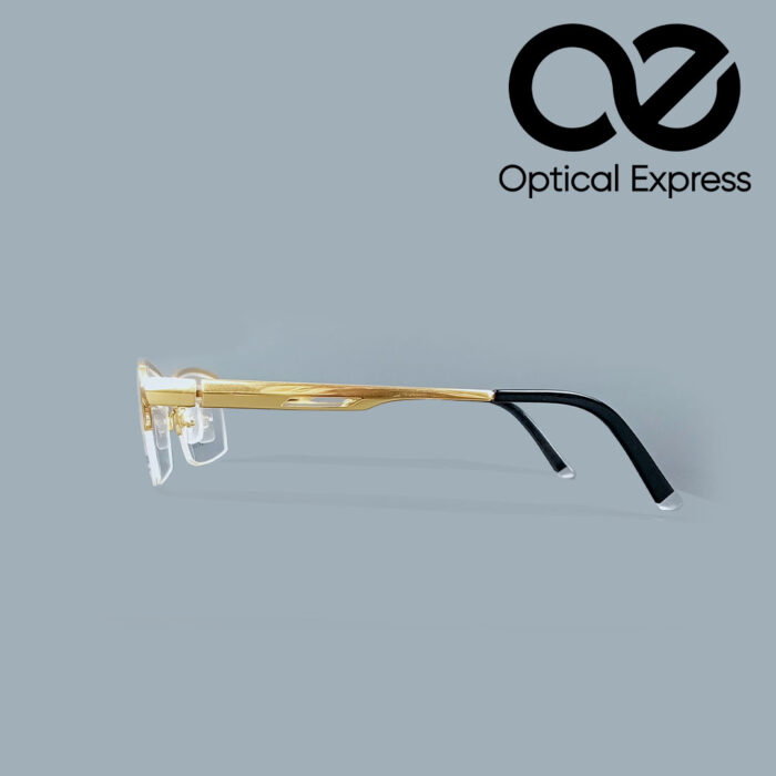 Dunhill 61943 Golden Titanium Eyeglasses – Semi Rimless - Image 3