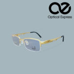 Dunhill 61943 Golden Titanium Eyeglasses – Semi Rimless