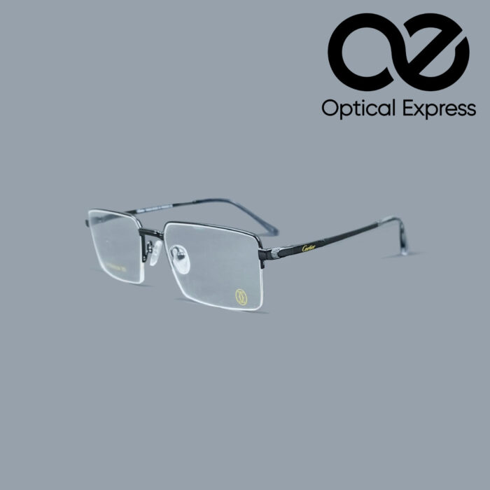 Cartier 8238JH COL.05 Eyeglasses – Black (β-Titanium) - Image 1