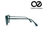 Glossy Black Geometric Eyeglasses – Model: 120217J COL.09 - Image 3