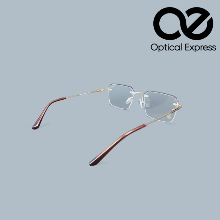 Cartier 57042K C2 Eyeglasses – Brown Gold Mix - Image 5