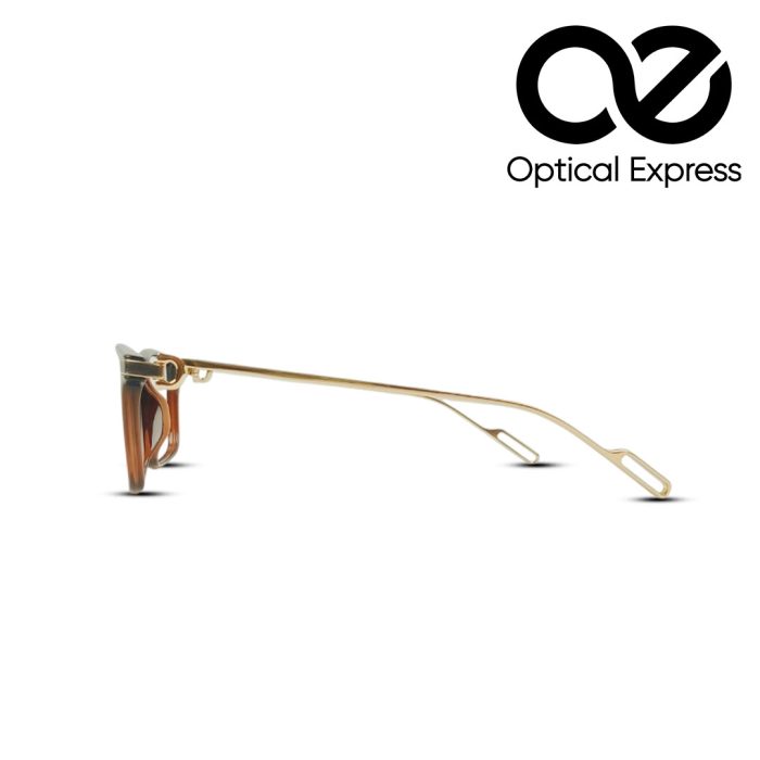 Brown-Gold Eyeglasses – Model: 371026 - Image 3
