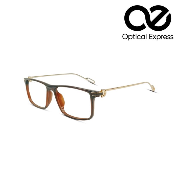 Brown-Gold Eyeglasses – Model: 371026 - Image 1