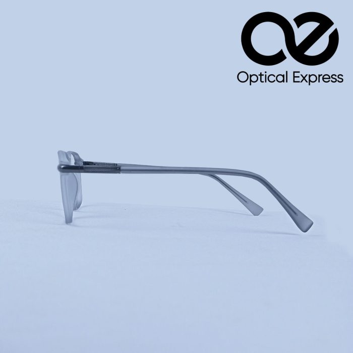 TR36033 Matte Grey Eyeglasses – Lightweight Comfort Frame - Image 3