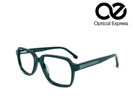 Glossy Black Rectangle Eyeglasses – Model: 2871 C1
