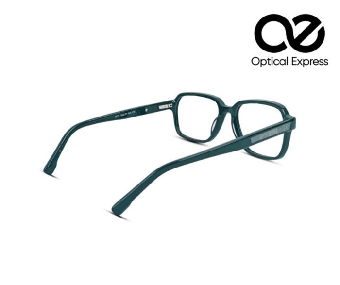 Glossy Black Rectangle Eyeglasses – Model: 2871 C1 - Image 5