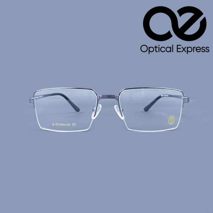Cartier 8235JH Col.02 Eyeglasses – Gun Metal (54-18-145) - Image 2