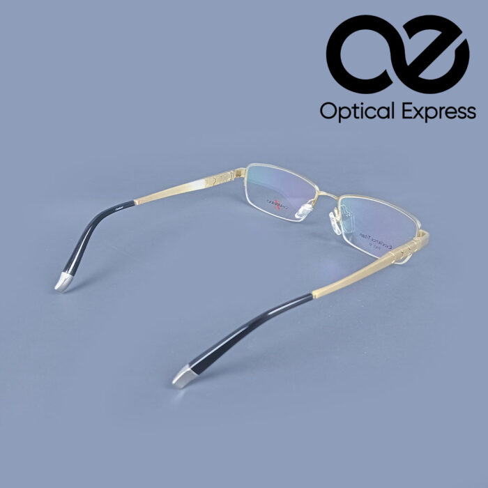 Charmant ZT11618 Excellence Titan Eyeglasses – Gold - Image 5