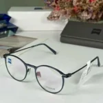 Zeiss Titanium Round Matt Black Eyeglass (52-20-140)
