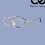 Silhouette Titanium IP Gold Half Rim Eyeglass – Model: 2044 C01