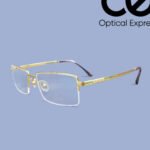 Omega B-Titanium Gold Plated Rimless Eyeglass – Model: 511651 (55-17-145)