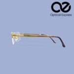 Omega B-Titanium Gold Plated Rimless Eyeglass – Model: 511651 (55-17-145) - Image 3