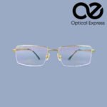 Omega B-Titanium Gold Plated Rimless Eyeglass – Model: 511651 (55-17-145) - Image 2