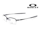 Oakley OX3133-0253 Polished Black Half Rim Eyeglass