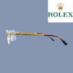 Rolex Titanium Gold Plated Rimless Eyeglass – Model: K226265 (55-18-145) - Image 3