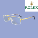 Rolex Titanium Gold Plated Rimless Eyeglass – Model: K226265 (55-18-145)