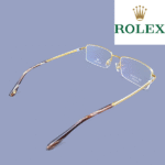 Rolex Titanium Gold Plated Rimless Eyeglass – Model: K226265 (55-18-145) - Image 4