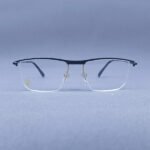 Black–Gold Premium Semi-Rimless Eyeglasses - Image 2
