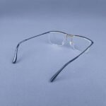 Black–Gold Premium Semi-Rimless Eyeglasses - Image 4