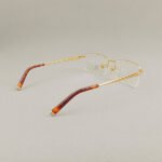 R-2880 Premium Rimless Eyeglasses (Gold) - Image 4