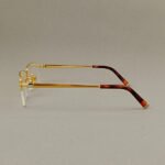 R-2880 Premium Rimless Eyeglasses (Gold) - Image 3