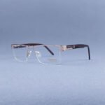 DN1624 Semi-Rimless Designer Eyeglasses