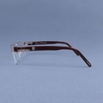 DN1624 Semi-Rimless Designer Eyeglasses - Image 3